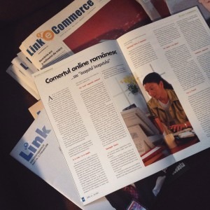 LINK - prima si singura publicatie tiparita de comert electronic din Romania